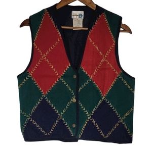 Paul Harris Design Vintage Button Up Vest …